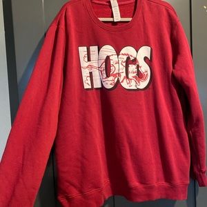 Razorback Crew Neck- HOGS